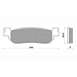 Τακάκια Daytona 33217 (FA275)(FD259) Τακάκια Daytona 33217 (FA275)(FD259)
